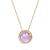 Desert Flower Amethyst and Diamond Pendant - fibonacciseries-store