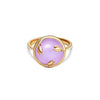 Desert Flower Amethyst and Diamond Ring - fibonacciseries-store