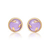 Desert Flower Amethyst and Diamond Earrings - fibonacciseries-store