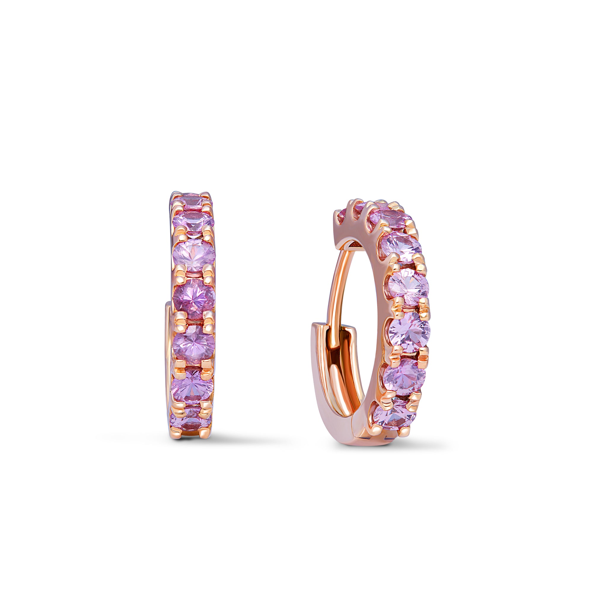 Monad Pink Sapphire Earrings - fibonacciseries-store