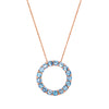 Monad Blue Topaz Pendant - fibonacciseries-store