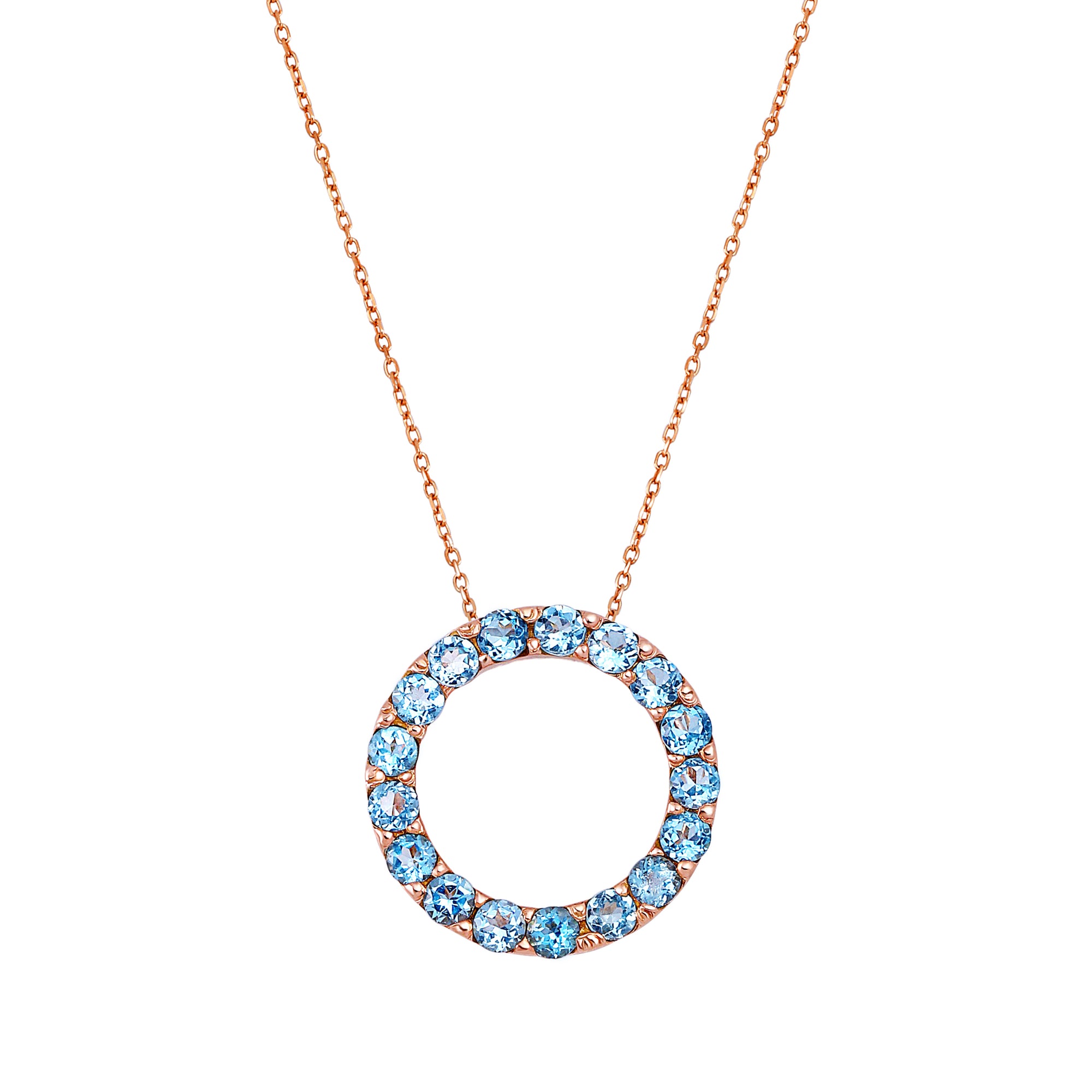 Monad Blue Topaz Pendant - fibonacciseries-store