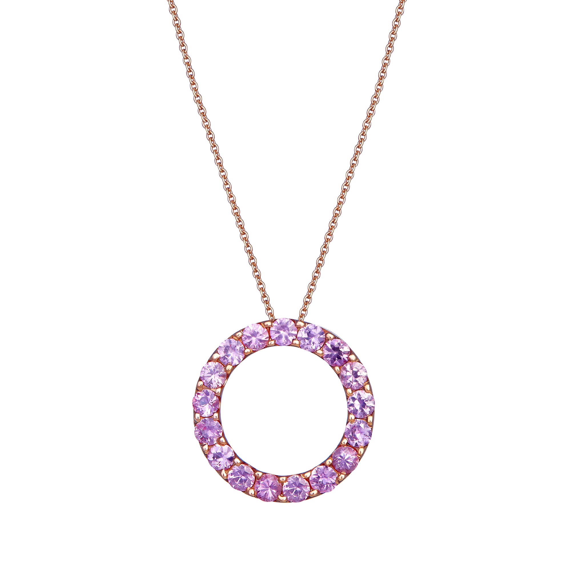 Monad Pink Sapphire Pendant - fibonacciseries-store