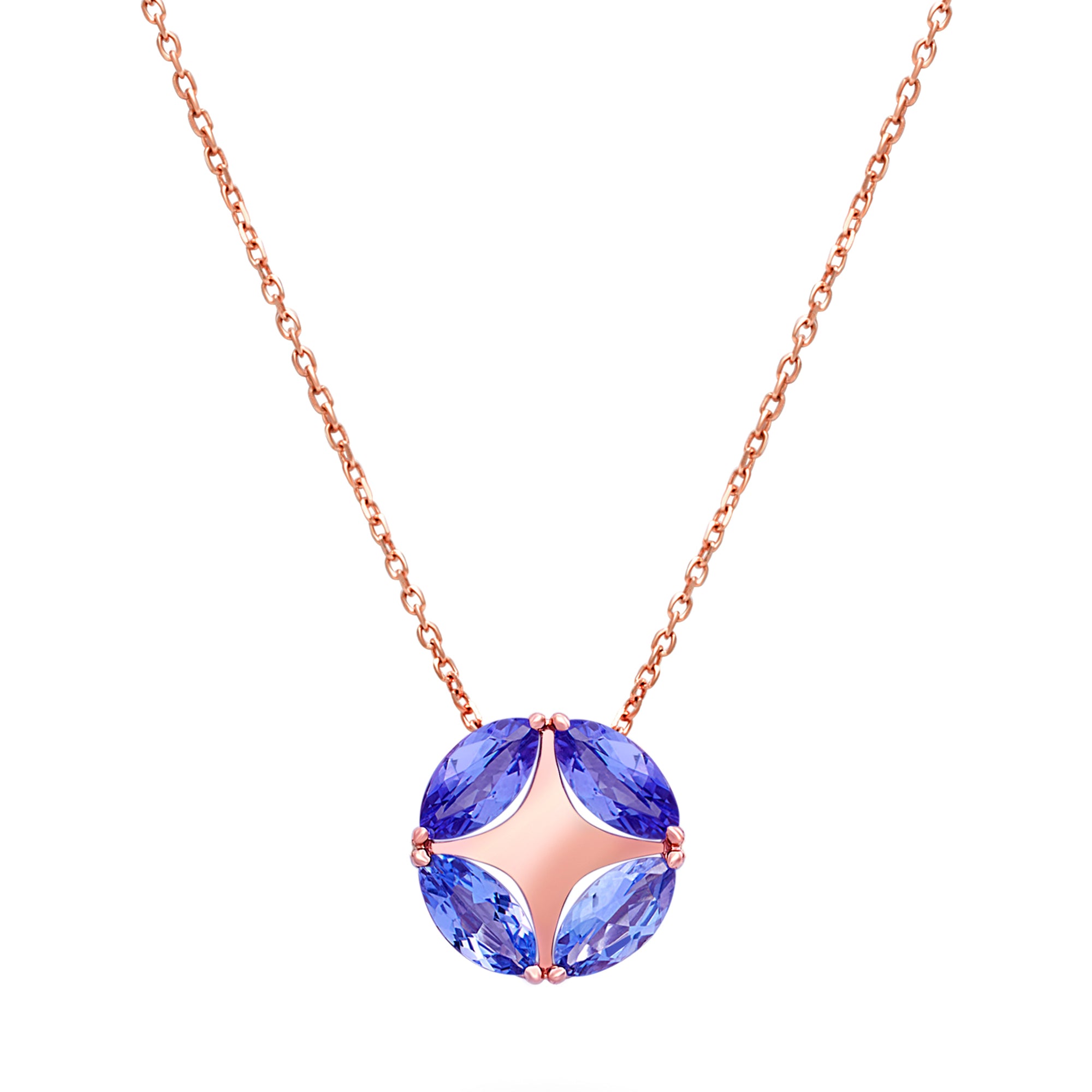 Penrose Tanzanite Marquise Pendant - fibonacciseries-store