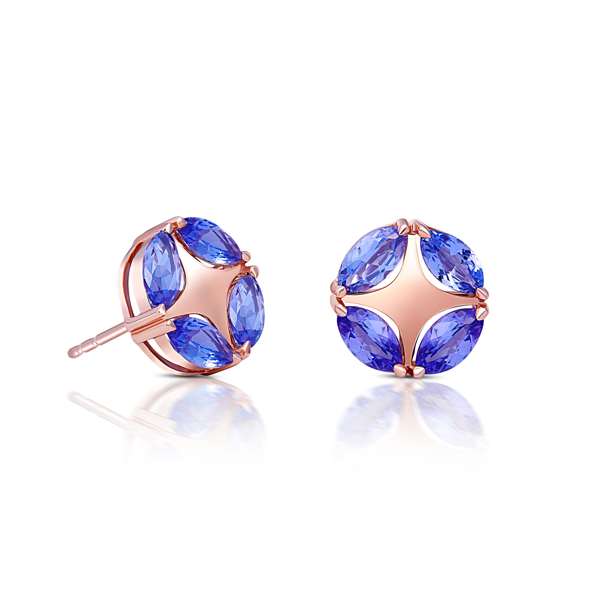 Penrose Tanzanite Marquise Earrings - fibonacciseries-store