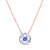 Penrose Blue and White Sapphire Marquise Pendant - fibonacciseries-store