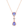 Penrose Tanzanite Drop Pendant - fibonacciseries-store