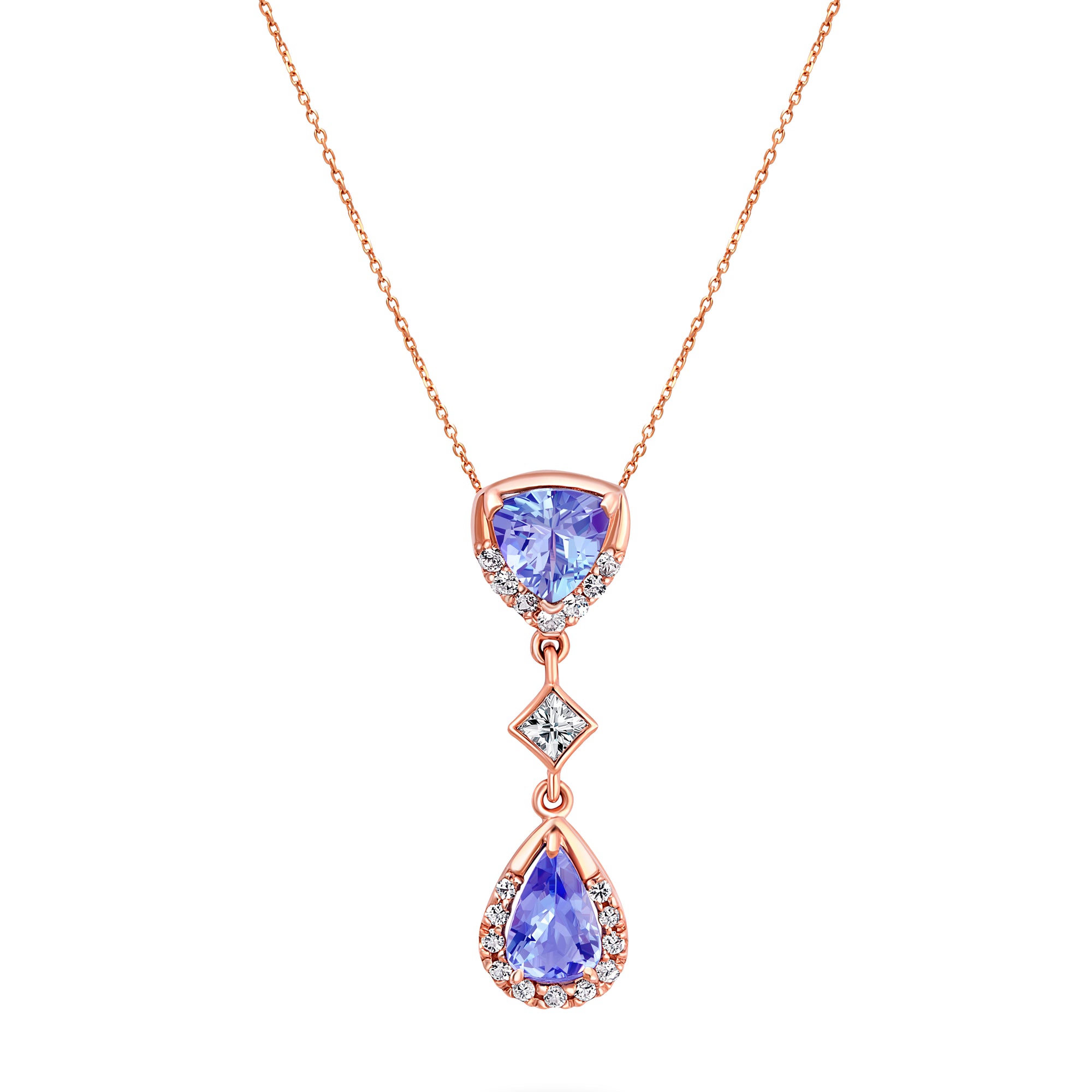 Penrose Tanzanite Drop Pendant - fibonacciseries-store