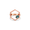 Tesserae Emerald Hexagon Ring - fibonacciseries-store