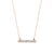 Tesserae White Sapphire Horizontal Bar Pendant - fibonacciseries-store