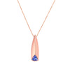 Tesserae Tanzanite Triangle Pendant - fibonacciseries-store