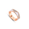 Magnificent Mother of Pearl and Diamond Ring - fibonacciseries-store