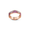 Magnificent Pink Sapphire and Diamond Ring - fibonacciseries-store